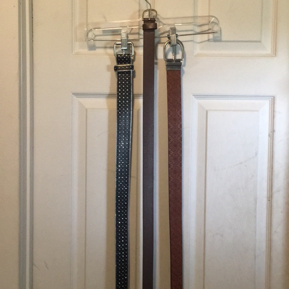 Ladies 3 Piece Belt Set Sz XXL